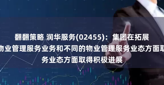 翻翻策略 润华服务(02455)：集团在拓展山东省外的物业管理服务业务和不同的物业管理服务业态方面取得积极进展